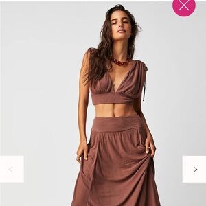 NWT Free People Beach Ashlyn Top Summer Coverup Beach Top Size Large